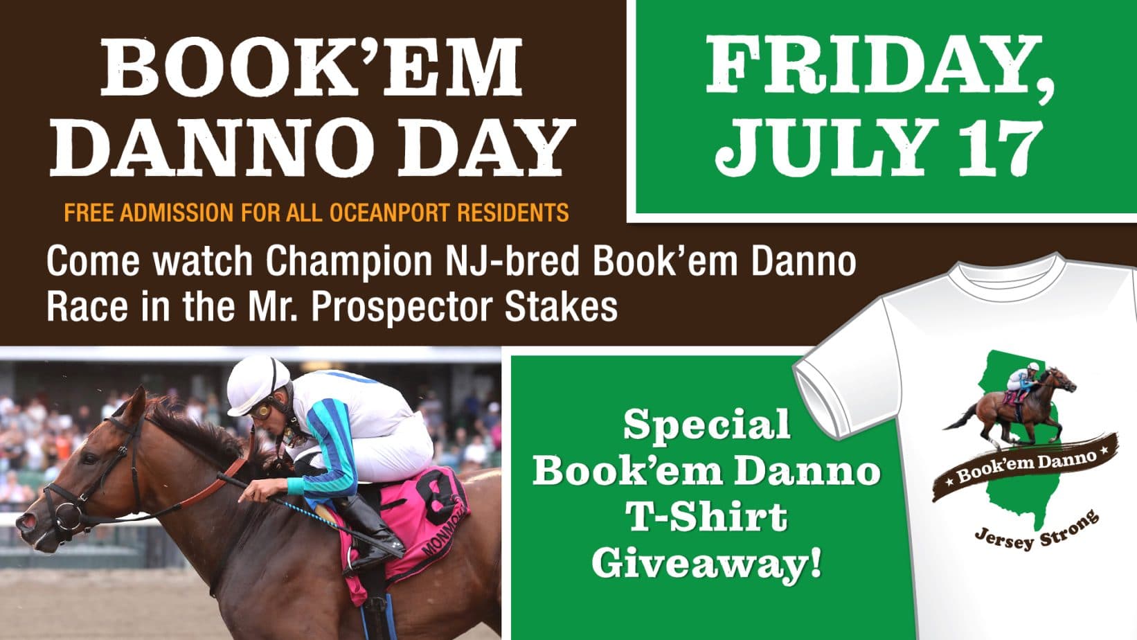 Monmouth Park to honor Book'em Danno with race-day celebration