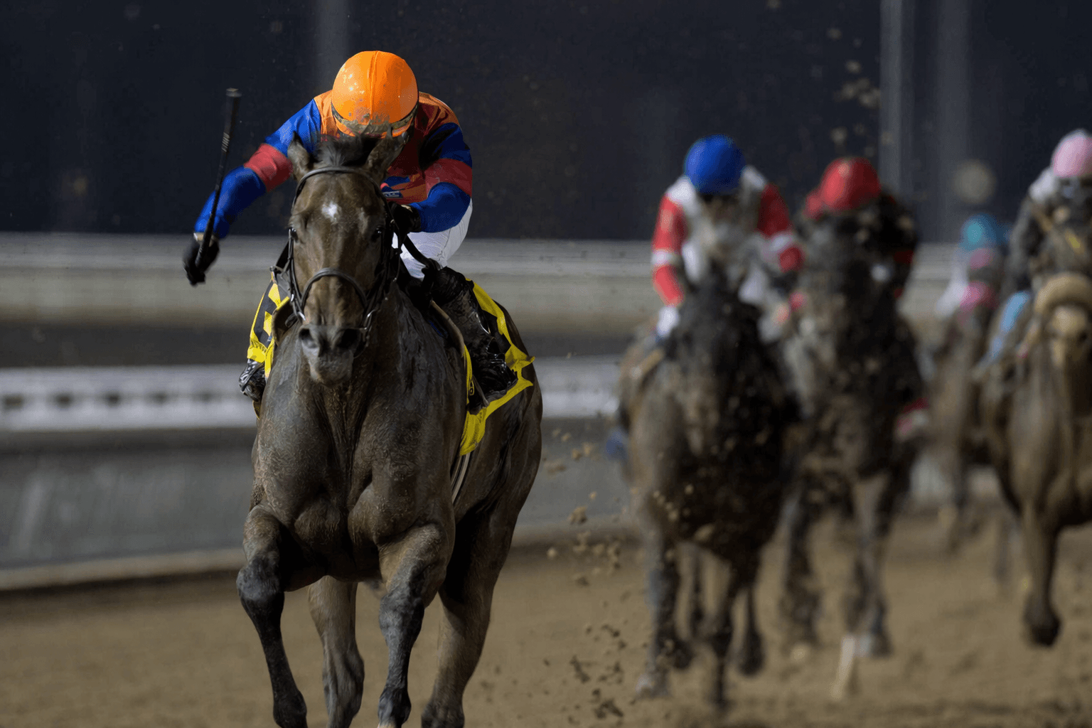 El Magnate overcomes troubled trip to earn Woodbine maiden win