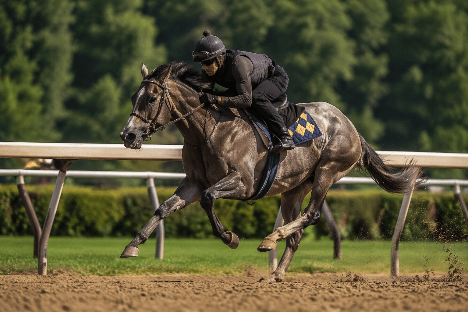 Nitrogen sharp in Saratoga work, set for Whitney challenge