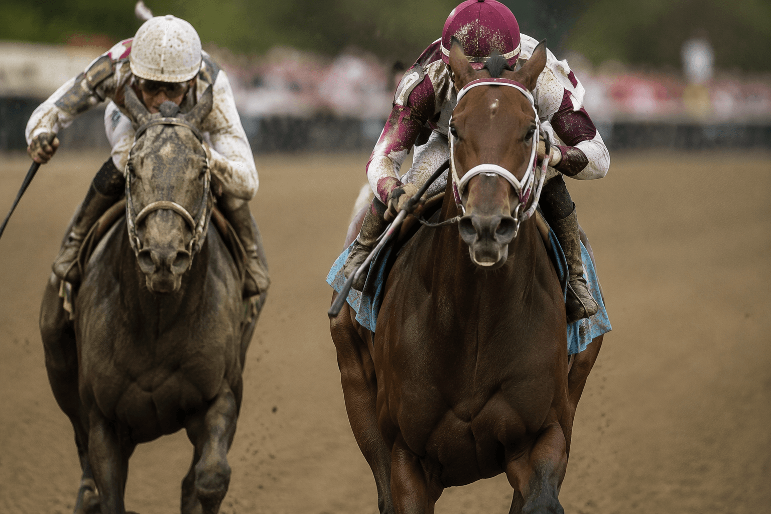 Baby Vino edges Napoleon Solo in Haskell Stakes upset