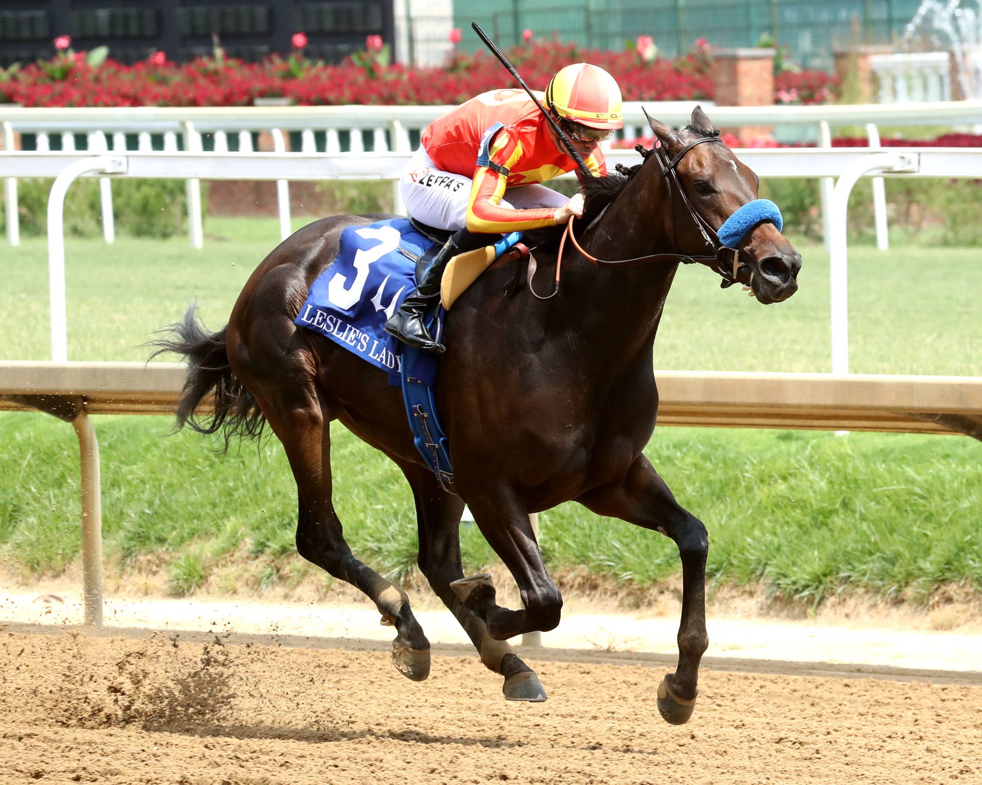 Explora wires Leslie's Lady Stakes at Churchill Downs, holds off late charge